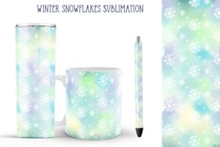 winter snowflakes sublimation