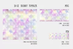 winter snowflakes sublimation for tumbler and mug and pen