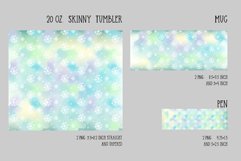 winter snowflakes sublimation for tumbler and mug and pen