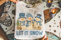 Christmas Snowman PNG, Winter PNG, Holiday PNG, Let it Snow Product Image 3