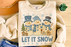 Christmas Snowman PNG, Winter PNG, Holiday PNG, Let it Snow Product Image 4