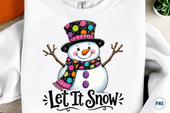 Winter Snowman Sublimation Design Product Image 1