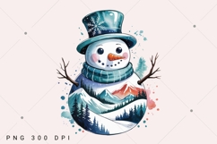 Snowman PNG, Winter Snowman Sublimation Design, Winter Png Product Image 2