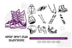 Winter Sport Stuff Illustrations Product Image 1