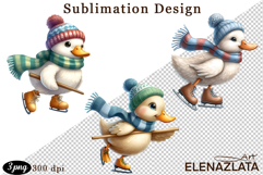 Winter sports clipart, American sports, animal clipart Product Image 1