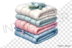 Padded down jacket style winter fabric PNG winter fabric art Product Image 1