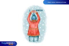 Winter Sublimation I Love Winter PNG Product Image 2