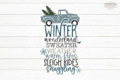 Farmhouse Winter Subway Word Art Sign SVG/Cut File Product Image 2