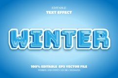 Winter Text, Editable Font Effect Product Image 1