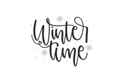Winter Time SVG Cut File Product Image 1