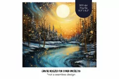 Winter Tumbler Wrap Winter Sublimation Tumbler Landscape