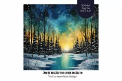 Winter Tumbler Wrap Winter Sublimation Tumbler Landscape