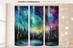 Winter Tumbler Wrap Winter Sublimation Tumbler Landscape
