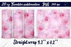 Winter tumbler wrap | Snowflakes sublimation Product Image 1