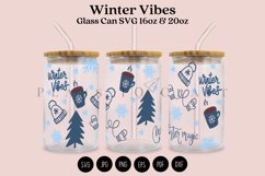 winter vibes libbey beer glass can wrap svg presized template for 16oz and 20oz glass