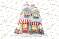 Winter Village Scene Builder Clipart PNG, Christmas Png Product Image 3