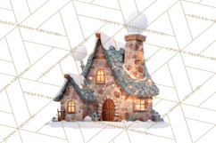 Winter Village Scene Builder Clipart PNG, Christmas Png Product Image 5