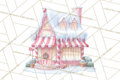 Winter Village Scene Builder Clipart PNG, Christmas Png Product Image 3