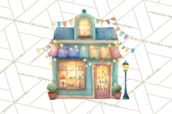 Winter Village Scene Builder Clipart PNG, Christmas Png Product Image 4