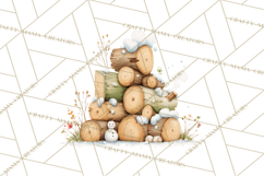 Winter Village Scene Builder Clipart PNG, Christmas Png Product Image 5