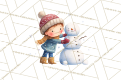 Winter Village Scene Builder Clipart PNG, Christmas Png Product Image 5