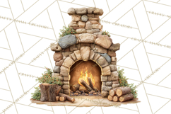 Winter Village Scene Builder Clipart PNG, Christmas Png Product Image 5