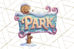 Winter Village Scene Builder Clipart PNG, Christmas Png Product Image 2