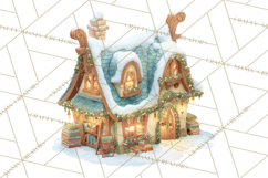 Winter Village Scene Builder Clipart PNG, Christmas Png Product Image 4