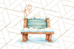Winter Village Scene Builder Clipart PNG, Christmas Png Product Image 5