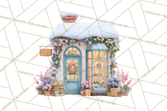 Winter Village Scene Builder Clipart PNG, Christmas Png Product Image 3
