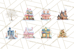 Winter Village Scene Builder Clipart PNG, Christmas Png Product Image 5