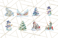 Winter Village Scene Builder Clipart PNG, Christmas Png Product Image 6