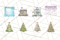Winter Village Scene Builder Clipart PNG, Christmas Png Product Image 9
