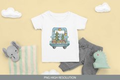 Vintage Christmas Truck Hand Painted PNG Product Image 2
