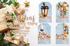 Christmas Winter Warm Wishes Printable Gift Tags &amp; Sheet Product Image 1