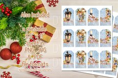 Christmas Winter Warm Wishes Printable Gift Tags &amp; Sheet Product Image 3