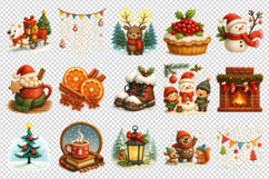 Winter clipart printable sublimation bundle png Product Image 2