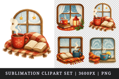 Winter clipart printable sublimation design png Product Image 1