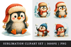 Winter clipart printable sublimation design png Product Image 1