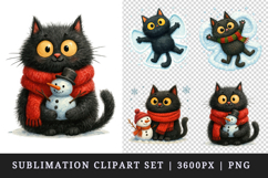 Winter clipart printable sublimation design png Product Image 1
