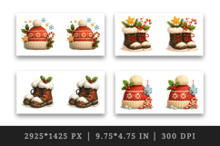 Winter mug wrap printable sublimation design Product Image 2