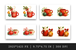 Winter mug wrap printable sublimation design Product Image 2