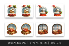 Winter mug wrap printable sublimation design Product Image 2