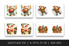 Winter mug wrap printable sublimation design Product Image 2