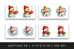 Winter mug wrap printable sublimation design Product Image 2