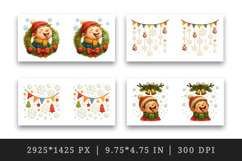 Winter mug wrap printable sublimation design Product Image 2