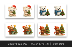 Winter mug wrap printable sublimation design Product Image 2