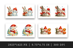 Winter mug wrap printable sublimation design Product Image 2