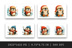 Winter mug wrap printable sublimation design Product Image 2