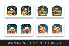 Winter mug wrap printable sublimation design Product Image 2